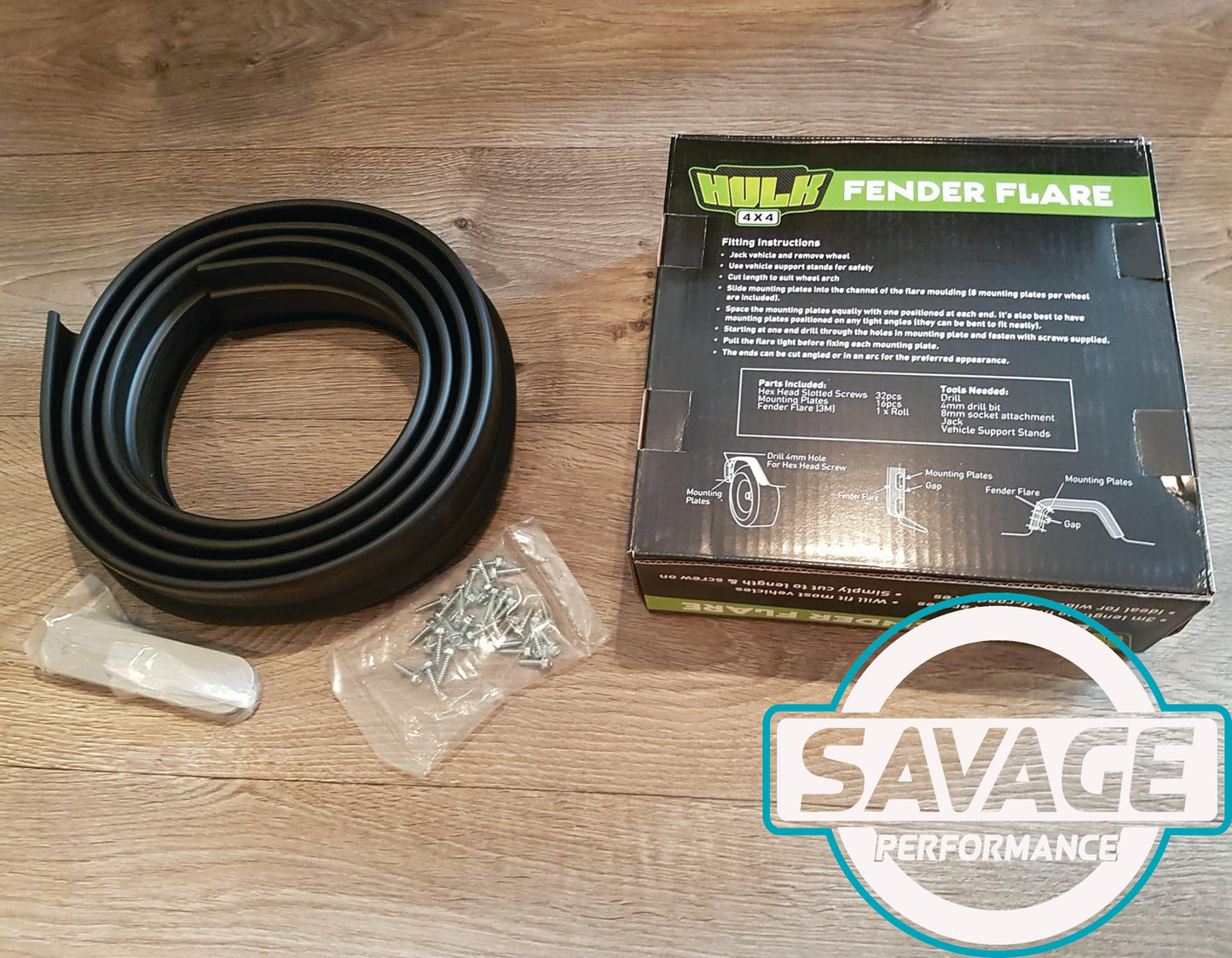 HULK 4x4 Fender Flares 2.0 Inch (51mm) 3m *Savage Performance*