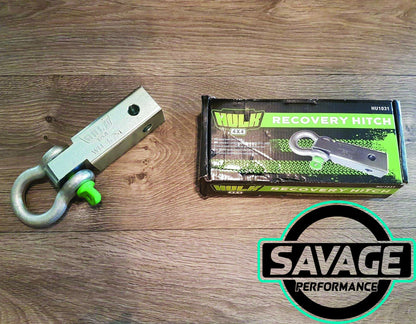 Hulk 4x4 Recovery Hitch 185mm with Bow Shackle *Savage Performance*