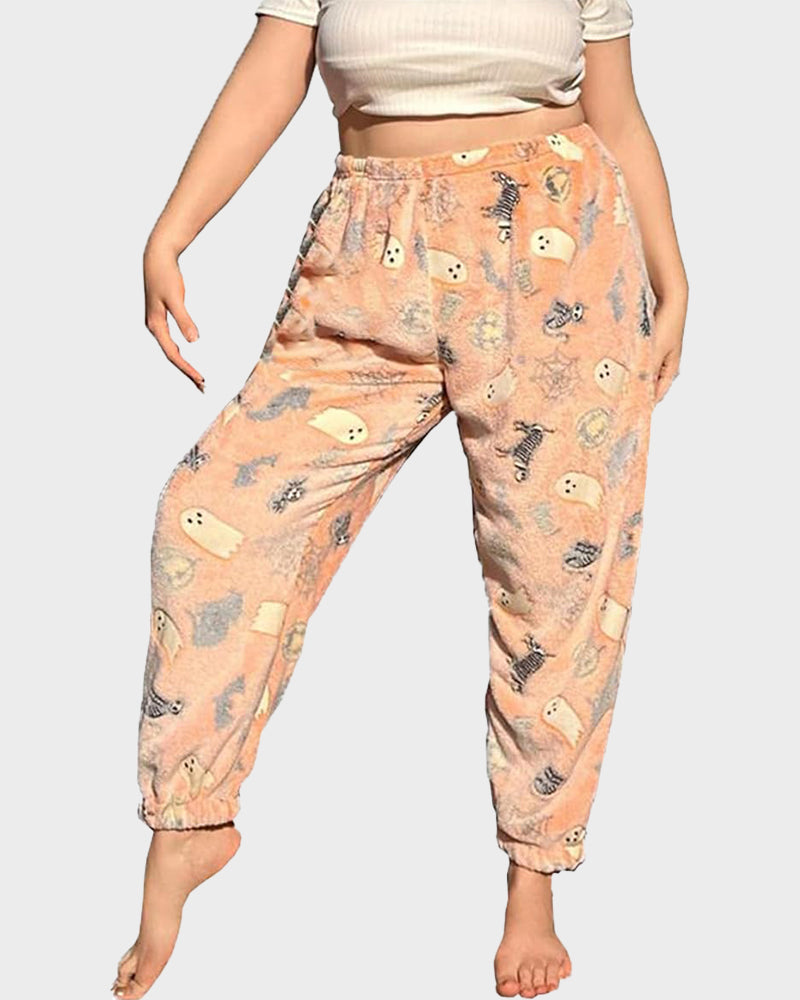 Halloween Glow-in-the-Dark Flannel Pajama Pants