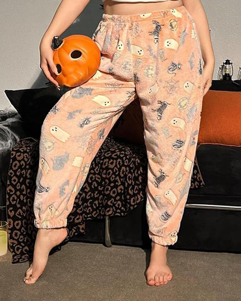 Halloween Glow-in-the-Dark Flannel Pajama Pants