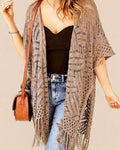 Willluxe® Fringe Knit Bikini Cover-Up