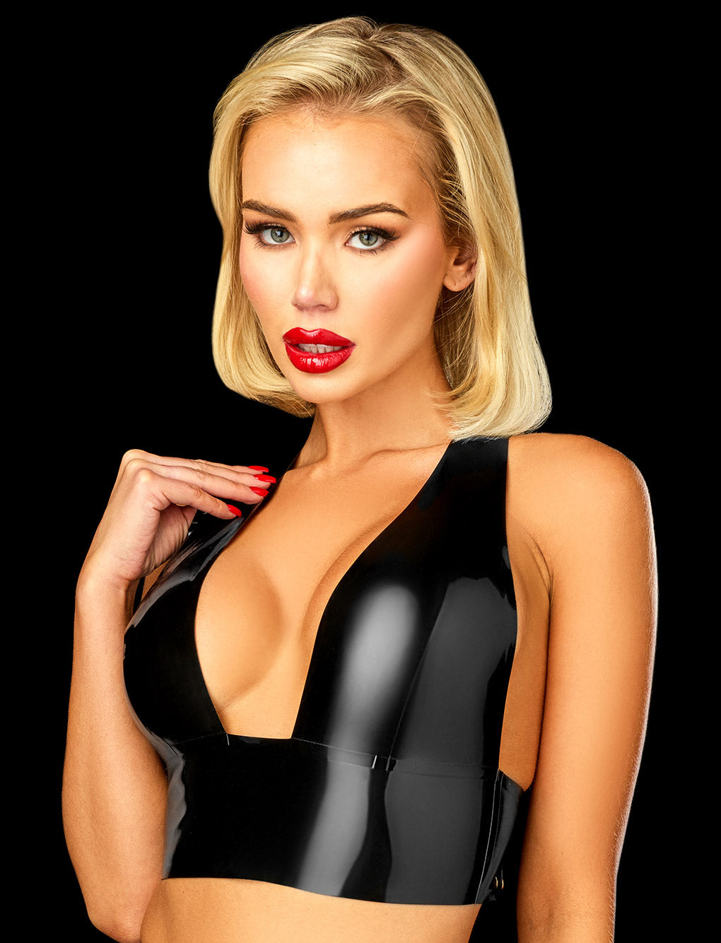 Latex 2.0 Black Bralette