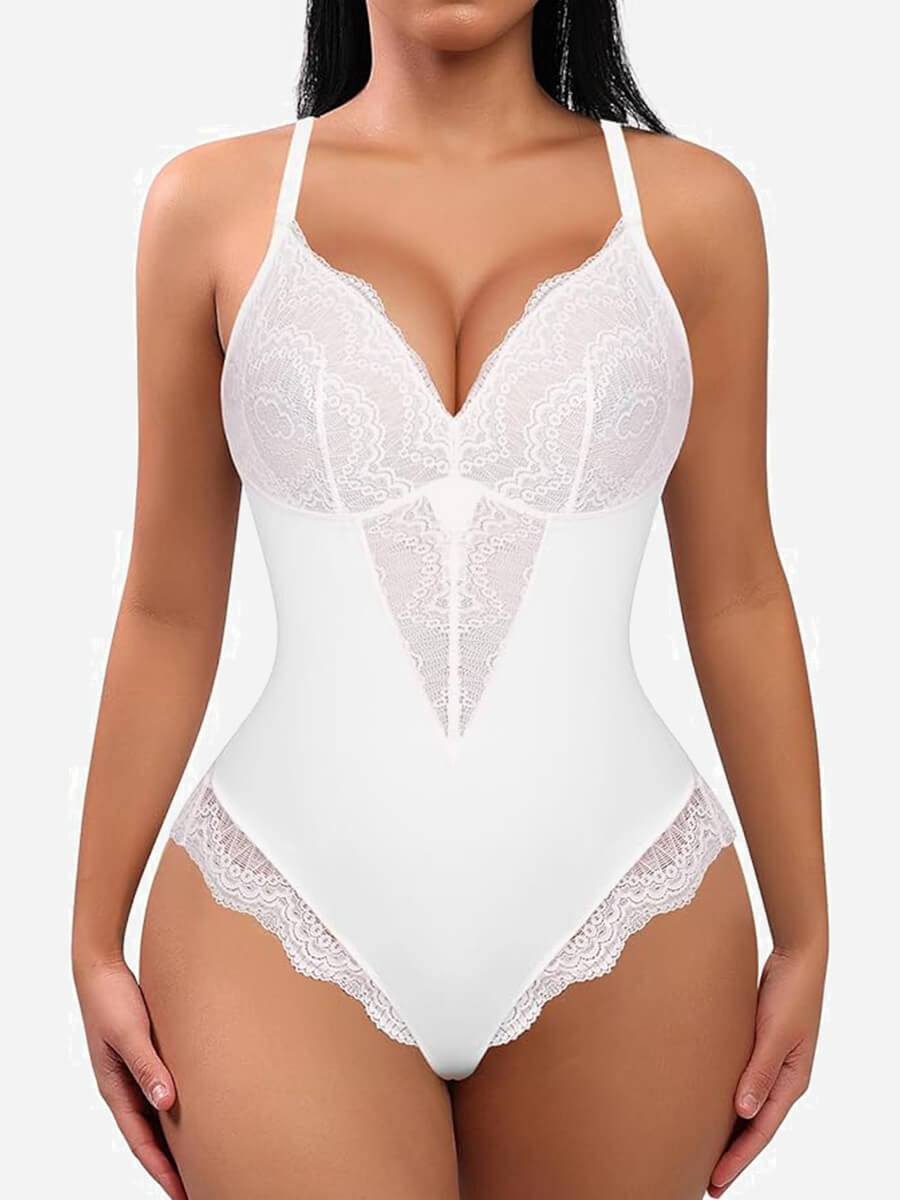 Willluxe Low-back Ultra-versatile Lace Bodysuit