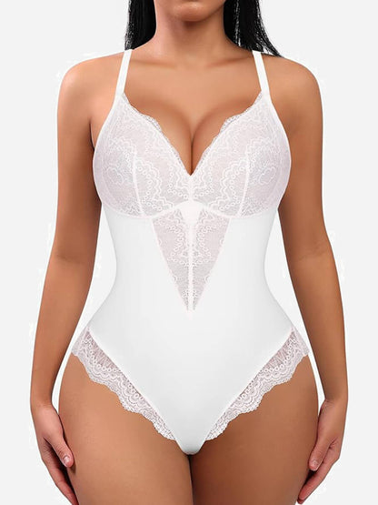 Willluxe Low-back Ultra-versatile Lace Bodysuit