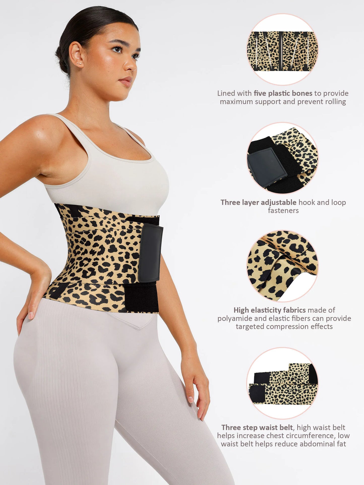 Willluxe Triple Wrap Tummy Control Waist Trainer Belt