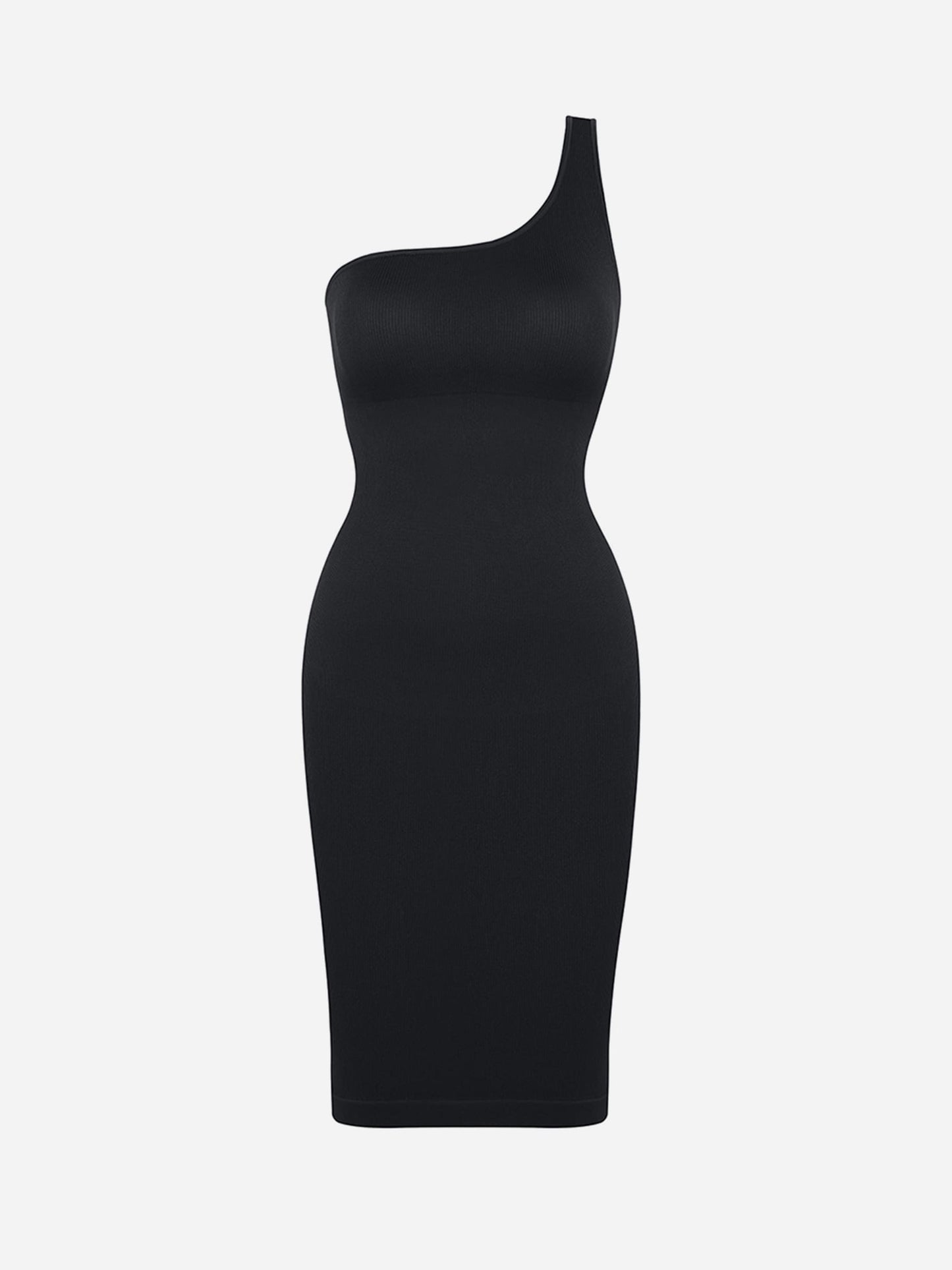 Willluxe One-Shoulder Shaper Dress with Built-In Bra