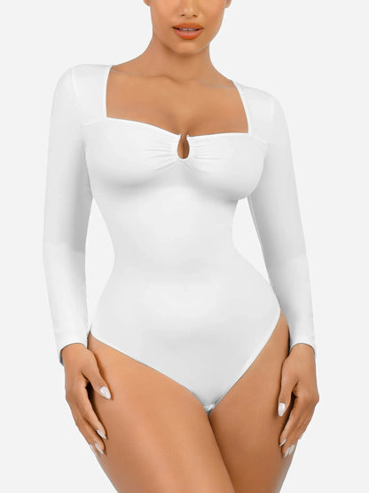 Willluxe Slimming Long-Sleeve Shapewear Bodysuit