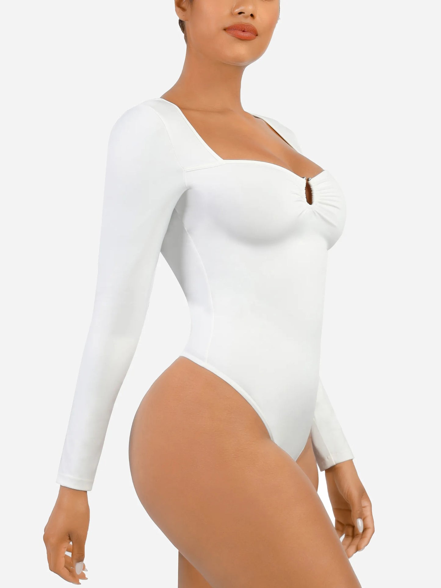 Willluxe Slimming Long-Sleeve Shapewear Bodysuit