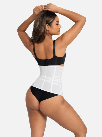 Willluxe Waist Trainer for Women – Mesh Corset Body Shaper with Steel Bones