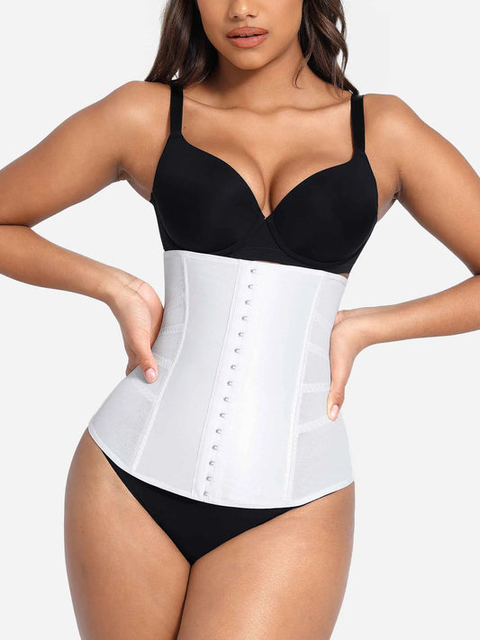 Willluxe Waist Trainer for Women – Mesh Corset Body Shaper with Steel Bones