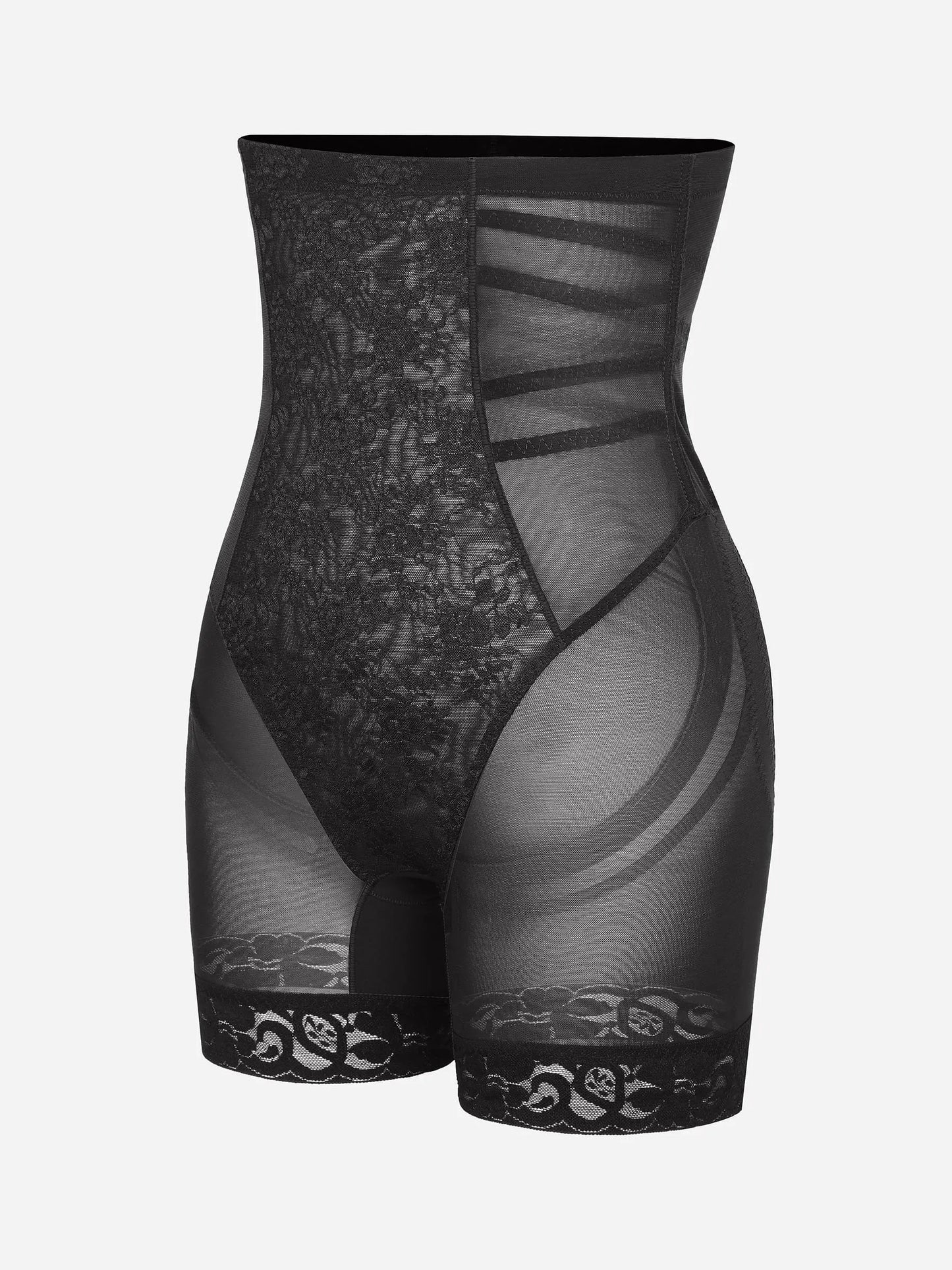 Willluxe Patterned Lace Breathable Shapewear Shorts