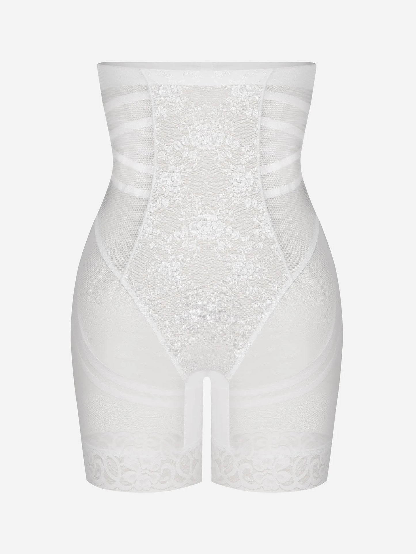 Willluxe Patterned Lace Breathable Shapewear Shorts