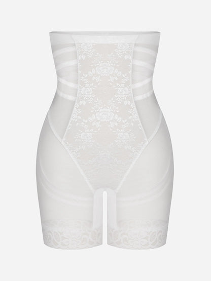 Willluxe Patterned Lace Breathable Shapewear Shorts