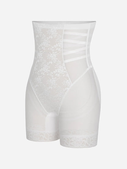 Willluxe Patterned Lace Breathable Shapewear Shorts
