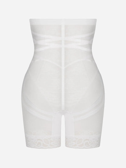 Willluxe Patterned Lace Breathable Shapewear Shorts