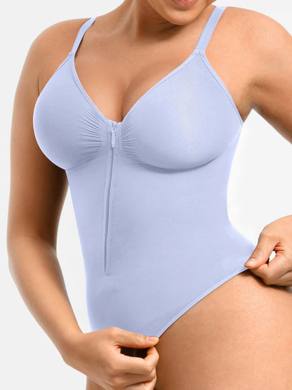 Willluxe Tummy Control Seamless Zipper Shaping Bodysuit