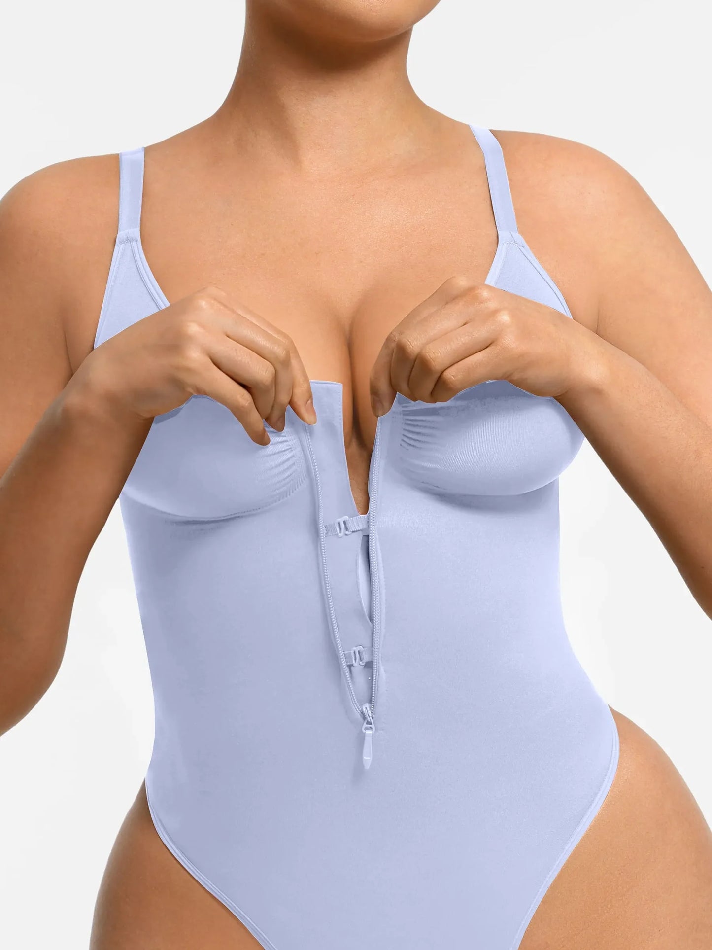 Willluxe Tummy Control Seamless Zipper Shaping Bodysuit