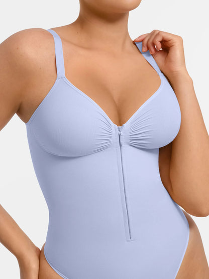 Willluxe Tummy Control Seamless Zipper Shaping Bodysuit