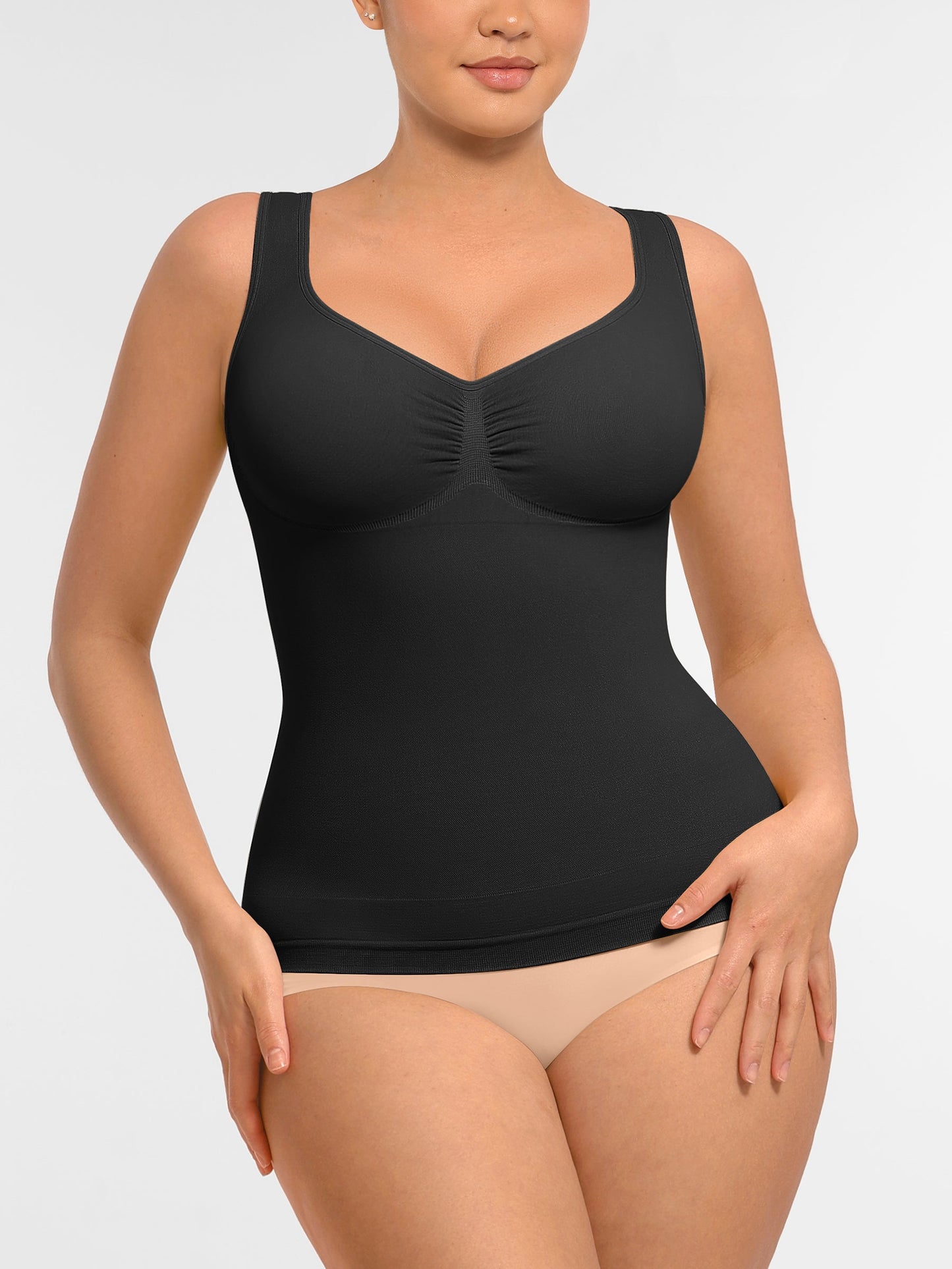 Willluxe Bust Support Waist and Abdomen Control Shape  Wide Straps Tank Top