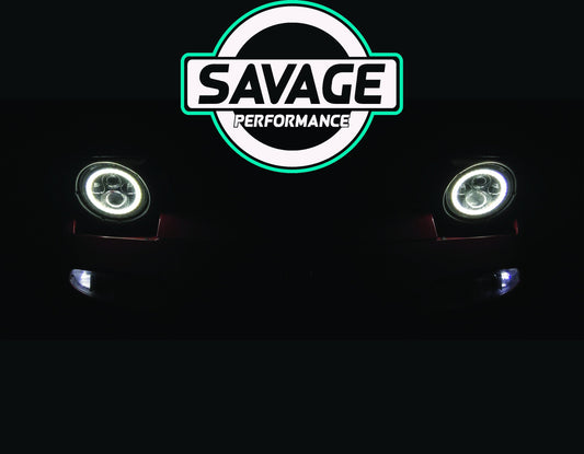 MAZDA MX5 HALO Round LED Headlights *Savage Performance*