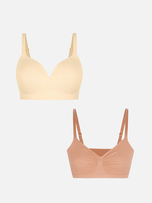 Willluxe 1 Push-Up Seamless Bra + 1 Smooth Seamless Bra