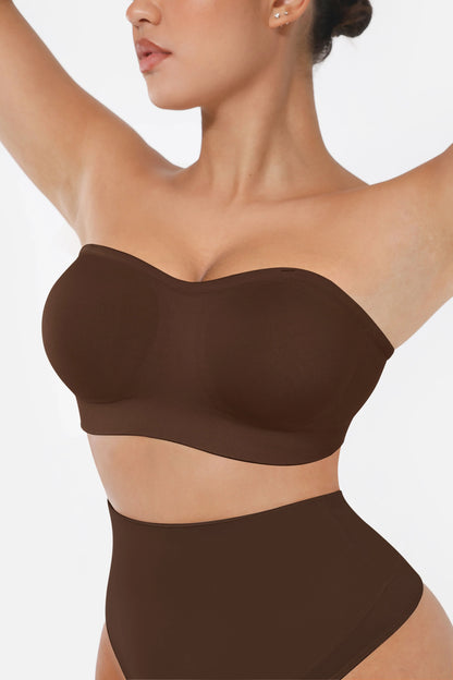 Willluxe Seamless Strapless Anti-Slip Bra With Removable Pads
