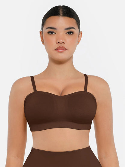 Willluxe Seamless Strapless Anti-Slip Bra With Removable Pads