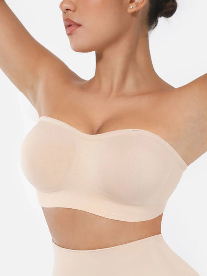 Willluxe Seamless Strapless Anti-Slip Bra With Removable Pads