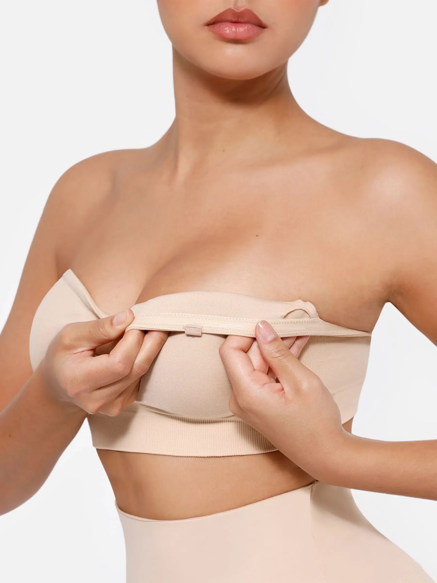 Willluxe Seamless Strapless Anti-Slip Bra With Removable Pads