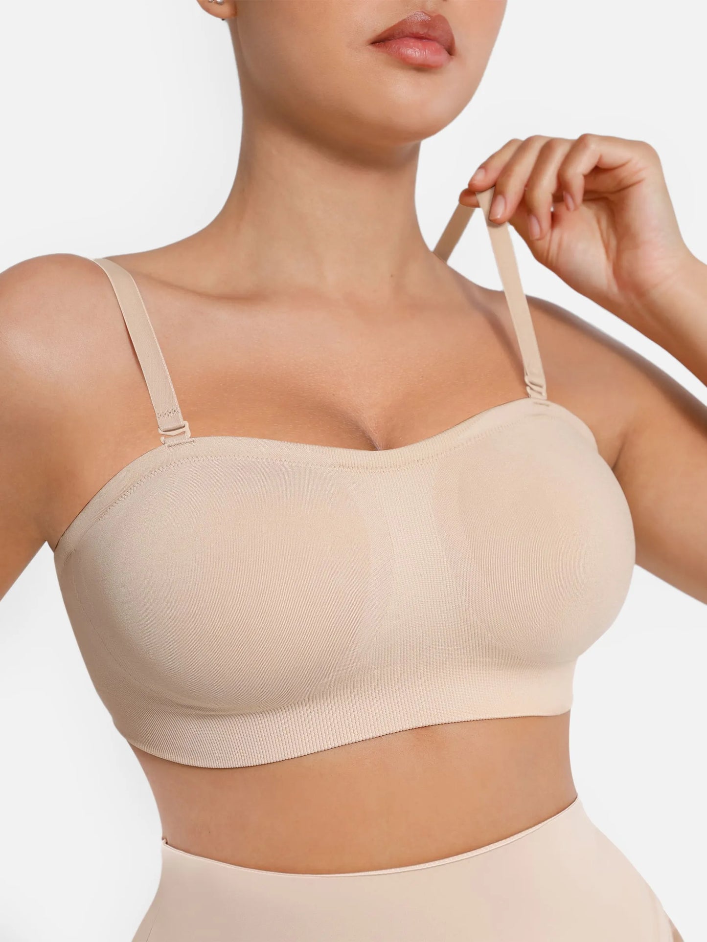 Willluxe Seamless Strapless Anti-Slip Bra With Removable Pads