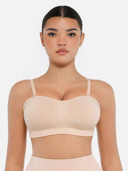 Willluxe Seamless Strapless Anti-Slip Bra With Removable Pads