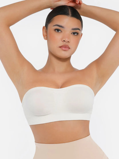 Willluxe Seamless Strapless Anti-Slip Bra With Removable Pads