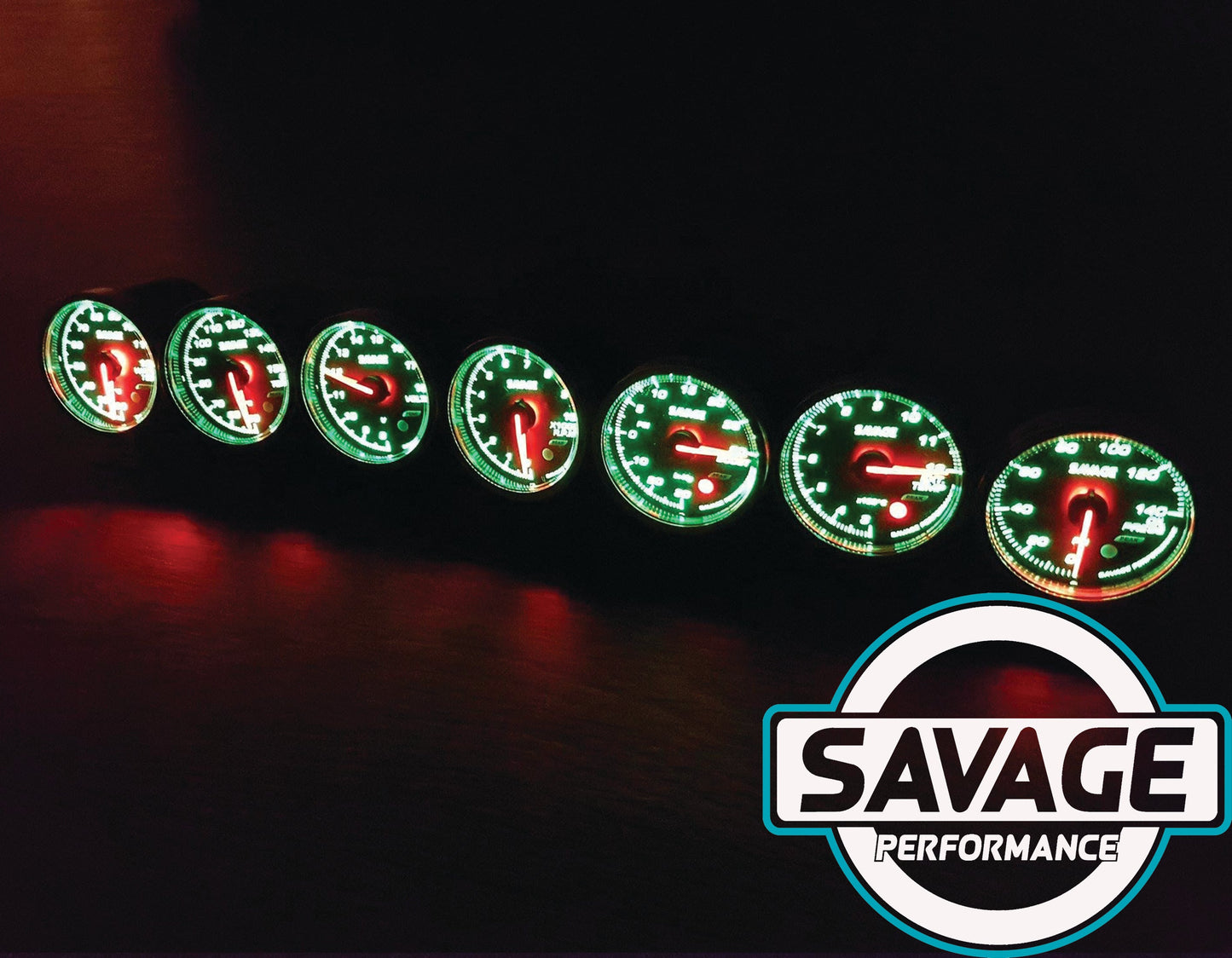 60mm Savage Oil Temperature Gauge 7 Colours *Savage Performance*