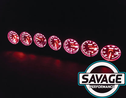 60mm Savage Volt Gauge 7 Colours *Savage Performance*