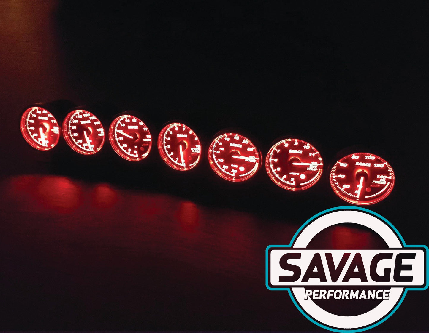 60mm Savage EGT (Exhaust Gas Temperature) Gauge 7 Colours *Savage Performance*