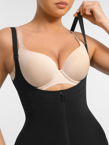 Willluxe U-Plunge Front Adjustable Zipper Shapewear