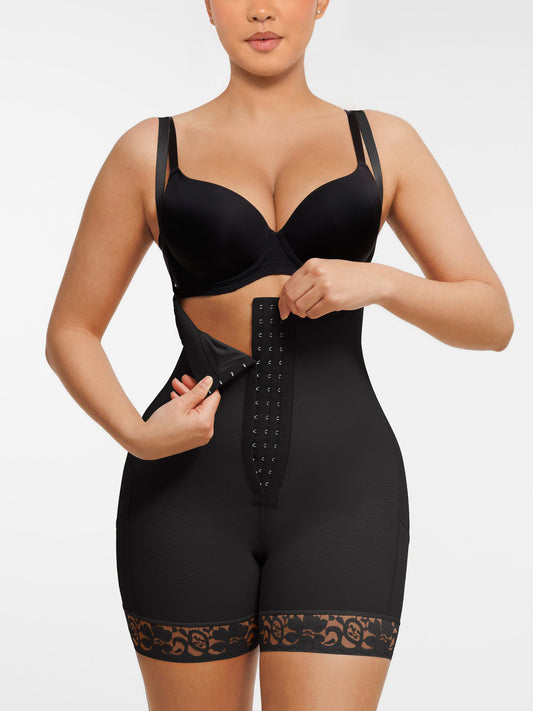 Willluxe Butt Lifting Body Shaper with Zip Crotch Smooth Tummy Control