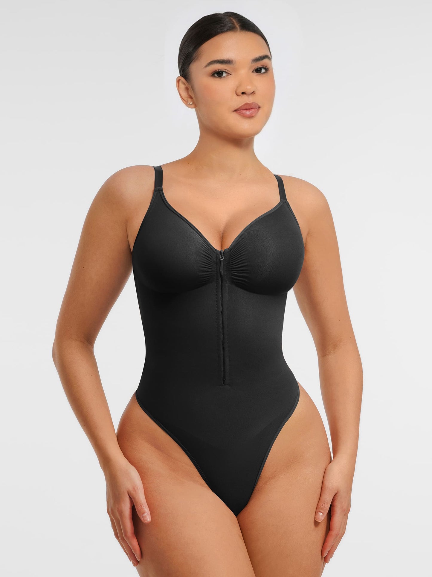 Willluxe Tummy Control Seamless Zipper Shaping Bodysuit