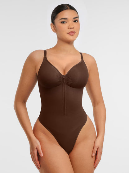 Willluxe Tummy Control Seamless Zipper Shaping Bodysuit
