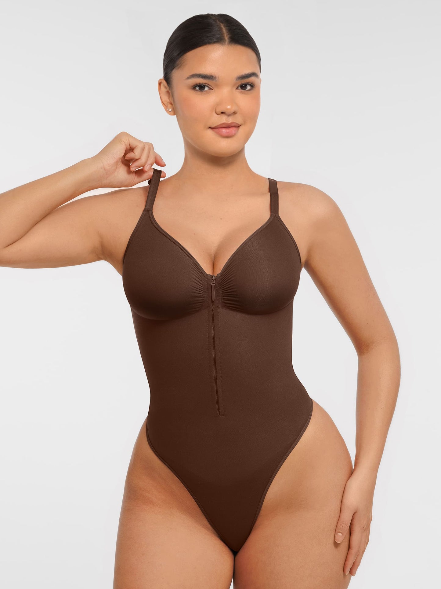 Willluxe Tummy Control Seamless Zipper Shaping Bodysuit [BOGO]