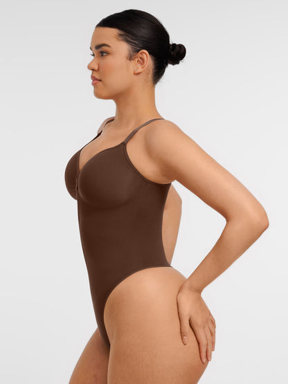 Willluxe Tummy Control Seamless Zipper Shaping Bodysuit
