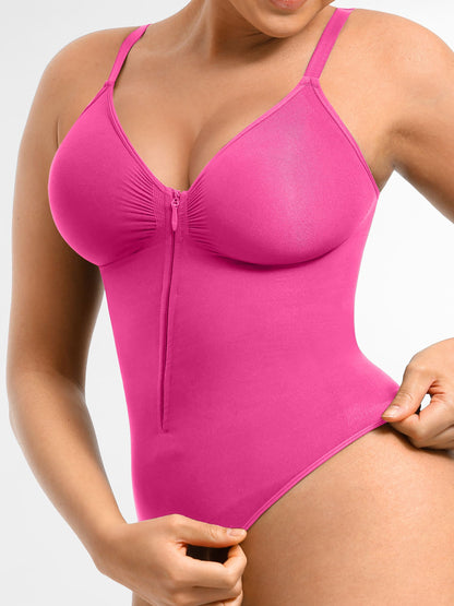 Willluxe Tummy Control Seamless Zipper Shaping Bodysuit