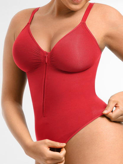 Willluxe Tummy Control Seamless Zipper Shaping Bodysuit