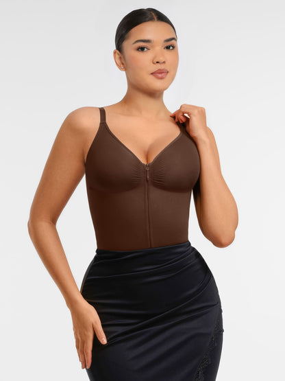 Willluxe Tummy Control Seamless Zipper Shaping Bodysuit
