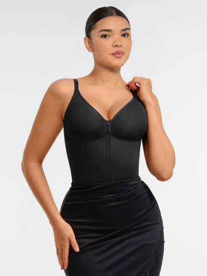 Willluxe  Seamless Shaping Tummy Control Zipper Bodysuit
