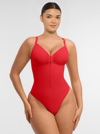 Willluxe Tummy Control Seamless Zipper Shaping Bodysuit