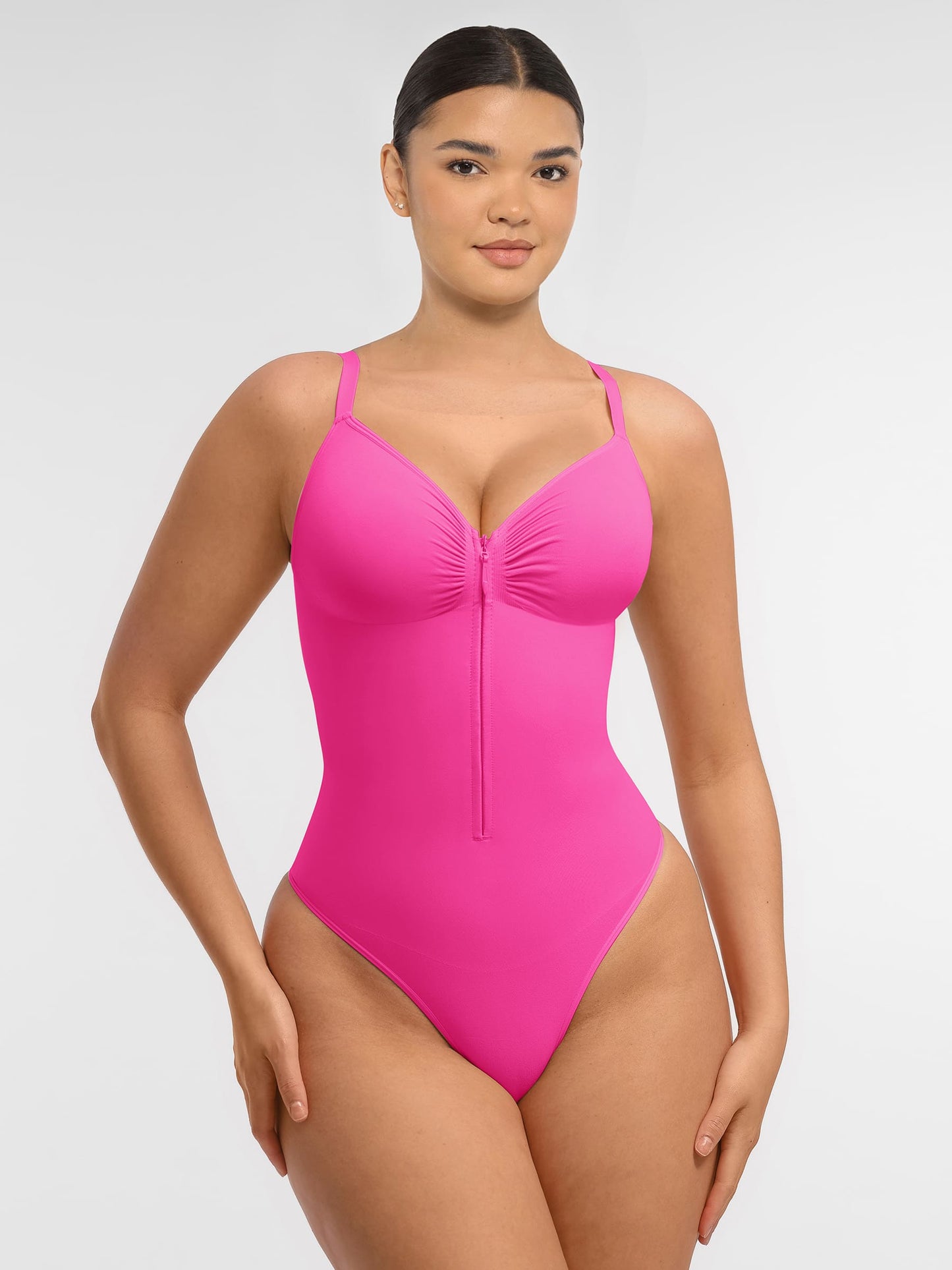 Willluxe Tummy Control Seamless Zipper Shaping Bodysuit [BOGO]
