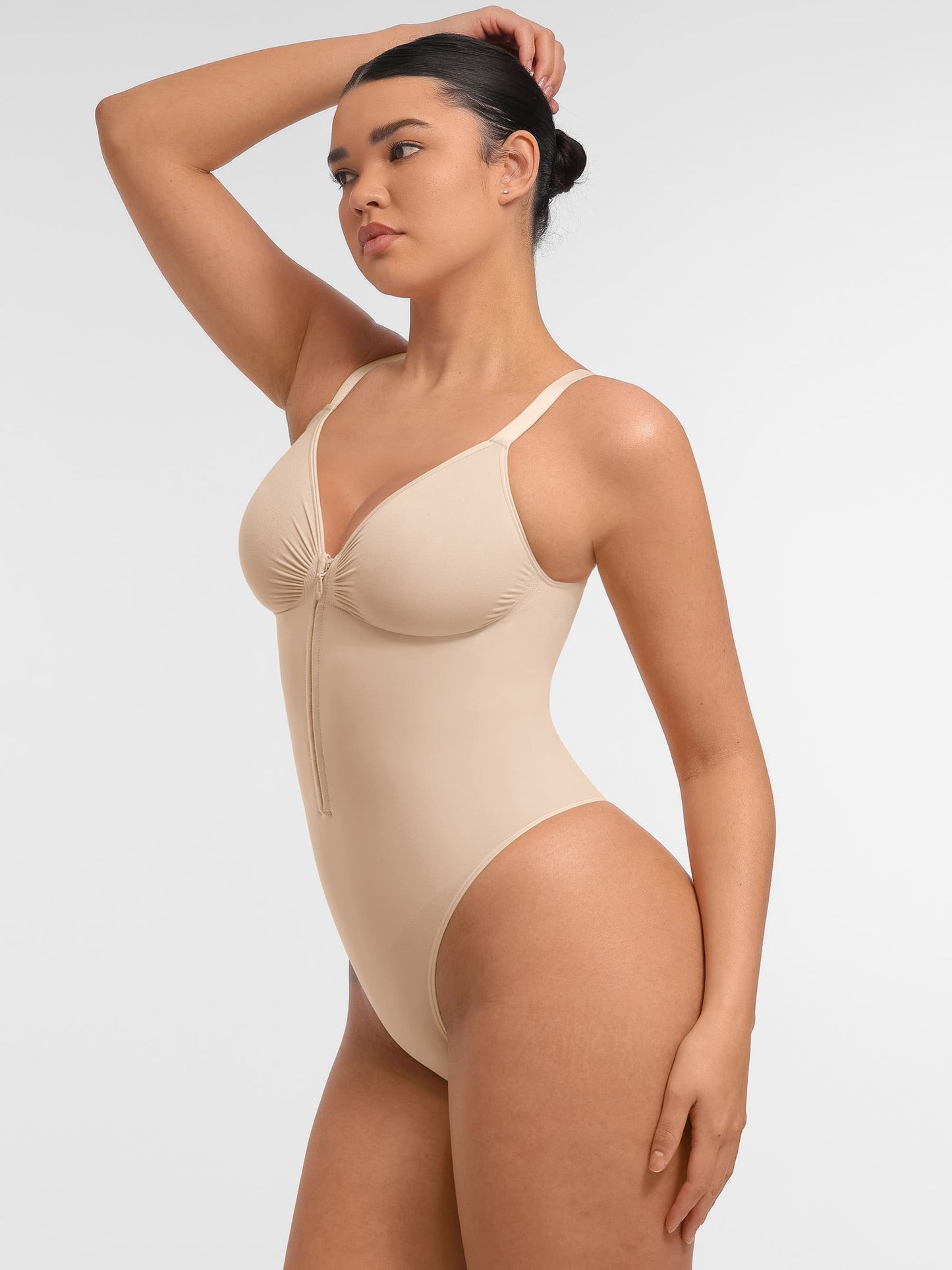 Willluxe Tummy Control Seamless Zipper Shaping Bodysuit