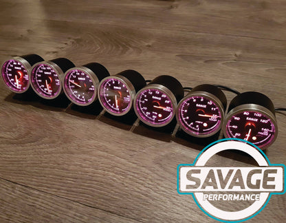 60mm Savage 60 PSI Diesel Boost Gauge PSI 7 Colours *Savage Performance*
