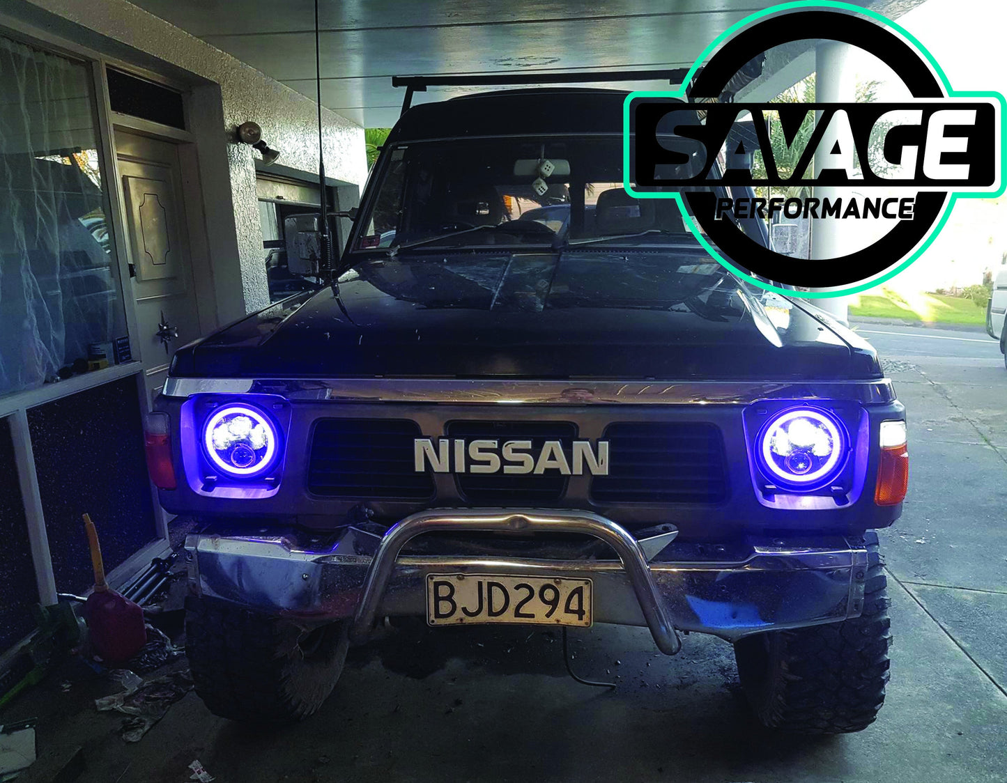 7 Inch RAINBOW HALO Round LED Headlights *Savage Performance*